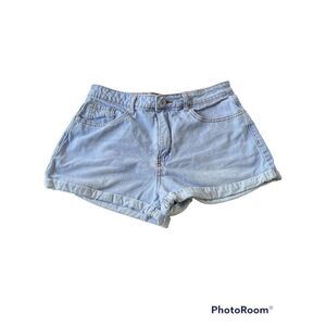 Forever21 Womens Denim Shorts Waist 28" Rise 10" Light Wash